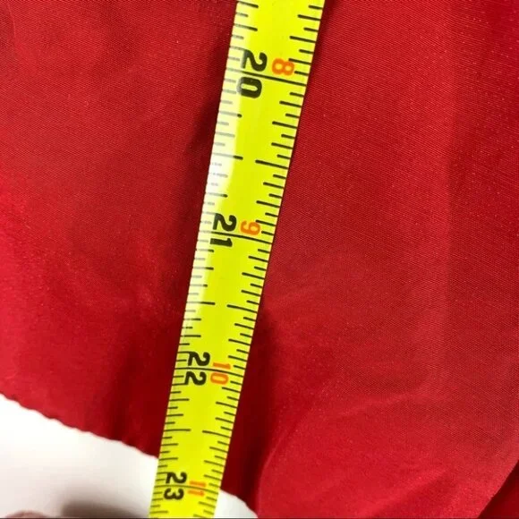 Riani Red Spring Coat with Ruffled Collar - Picture 8 of 14